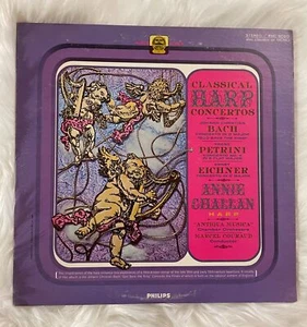 Vintage Classical Vinyl Anne Chalan Harp Concertos From Bach, Petrini, Eichner - Picture 1 of 10