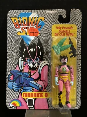 Figura de acción vintage LJN 1986 BIONIC SIX Die-Cast Madame-O Foto 1 de 4