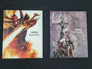 Warhammer The End Times - Khaine Soft Cover x2 Volumes - Good Condition - B20 - Picture 1 of 9