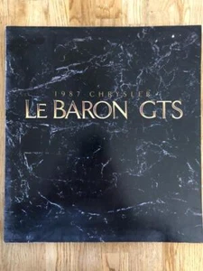 Grande 1987 Chrysler Le Baron GTS folleto de ventas catálogo publicidad 16 pg - Imagen 1 de 1
