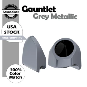 Gauntlet Gray Metallic 6.5" Speaker Pods Fits Advanblack Harley King Tour Pack - Picture 1 of 9