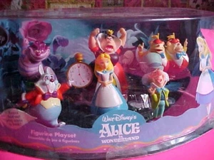 Disney Store ALICE IN WONDERLAND 7 Piece Figurine Play Set - Picture 1 of 9