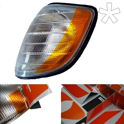 US - Design - Folie für weiße Blinker Mercedes W140 vorne rechts/links S-Klasse - Bild 1 von 3
