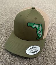 Florida Shape FWC Hat SnapBack Trucker Mesh Cap Handcrafted from Florida!