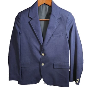 JACK TAR Boys Blazer Sport Coat Jacket Size 14 Navy Blue USA Washable Vintage - Picture 1 of 15