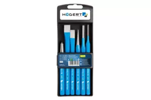 Högert Werkzeugset Körner Meißel Splinttreiber Set 6-tlg. Holzbearbeitung Satz - Bild 1 von 2