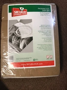 New Securlock Dish Packing Kit Box Cell Divider and 24 Foam Envelope Pouches Mov - Picture 1 of 4