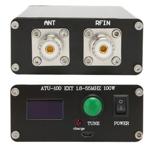 ATU 100 Automatyczny tuner antenowy 1,8 do 55MHz Ładowanie USB 0,96 cala Wyświetlacz Mini CB - Zdjęcie 1 z 23