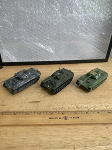 1/72 Scale (3) WWII German Army Panther Built Tanks -4” - Picture 1 of 7