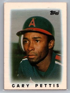 Tarjeta de béisbol 1986 Topps #7 Gary Pettis Mini California Angels MLB - Imagen 1 de 2