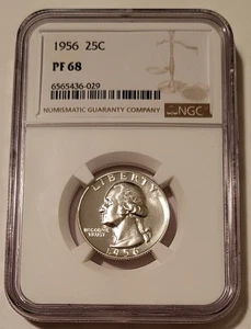 NGC 1956 Washington Quarter Unc Proof PF68 (C) - Picture 1 of 2