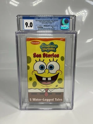 Spongebob Squarepants SEA STORIES VHS 2002 Nickelodeon - CGC GRADED 9.0 A+ NEW - Image 1 of 4