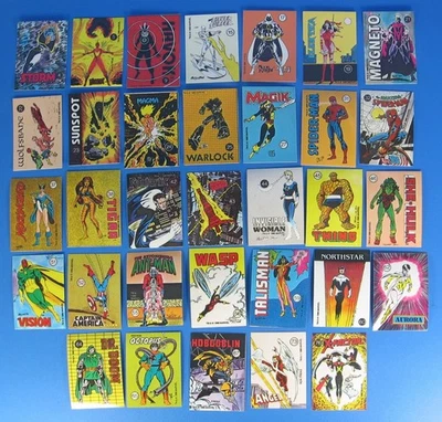 1986 Marvel Stickers x33 Lot Comic Images Universe Series 1 X-Men Vintage - Image 1 of 4