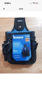 Kobalt  Polyester Fabric Technician's Tool Pouch 7 Pockets # 5136775 Free Ship - Picture 1 of 4