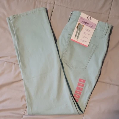 Pantalones de mezclilla para mujer Gloria Vanderbilt Amanda 2.0 pierna ajustada tiro clásico talla 14’  Foto 1 de 4