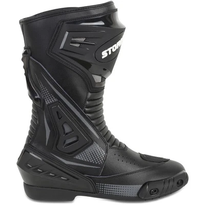 Stivali da corsa per moto da uomo Scarpe impermeabili lunghe in pelle da moto - Imagen 1 de 4