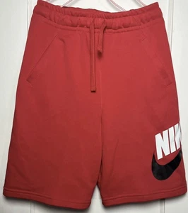 Nike Boys' Sportswear Fleece Shorts Bright Red Size Large - Picture 1 of 2