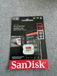 SanDisk Extreme 128GB 160MB/S Class 10 Micro SD MicroSDXC U3 Memory Card SDSQXA1 - Photo 1 sur 3
