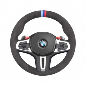 BMW M Sport Steering Wheel Alcantara Cover G30 G20 G01 G07 G11 G21 G31 X3 X5 X7 - Picture 1 of 4
