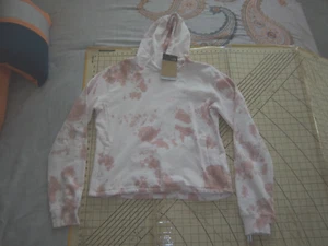 YOUTH XLARGE (18) THE NORTH FACE PALE PINK TIE DYE PULL OVER HOODIE - NWT - Picture 1 of 3