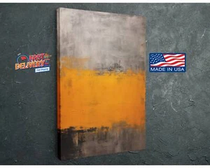 Abstract Canvas Print, Rothko Inspired Painting Reproduction, Brown Wall Art - Picture 1 of 7