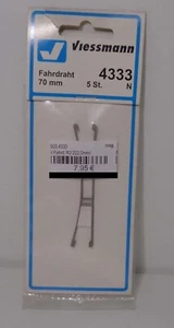 Viessmann N 4333 cable de conducción universal 70 mm 5 piezas NUEVO & EMBALAJE ORIGINAL - Imagen 1 de 2