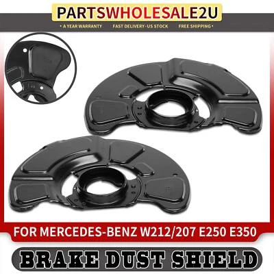2x Protector antipolvo freno delantero izquierdo y derecho nuevo para Mercedes-Benz E250 E350 E400 Foto 1 de 4