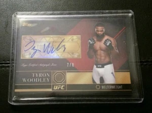 #7/8 Tyron Woodley Rare Ruby Auto 2016 Topps UFC Top of Class Autograph  - Picture 1 of 1