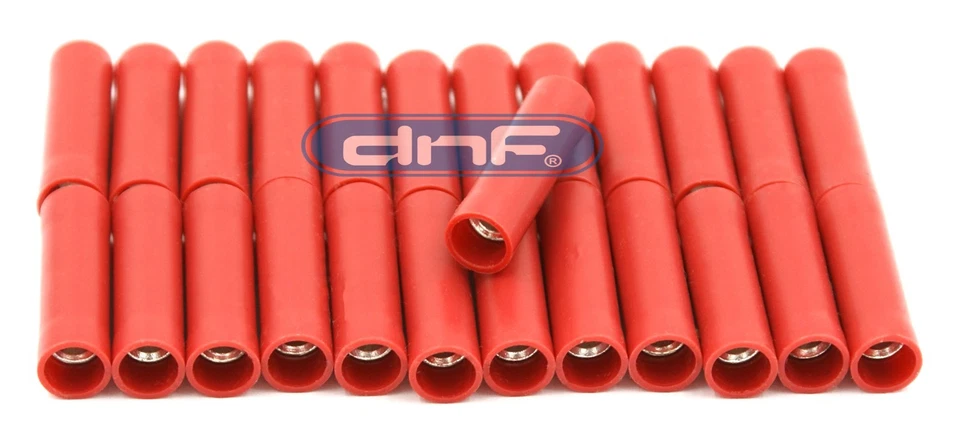 (25 PACK) RED 8 GAUGE VINYL BUTT CONNECTORS  - 100% COPPER SHIPS FREE TODAY! - Image 1 of 1