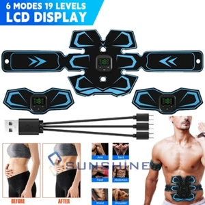 EMS Cinturón Entrenador Tonificación Abdominal ABS Estimulador Tónico Muscular Fitness Gimnasio Carpeta - Imagen 1 de 19