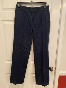 Pantalone jeans denim elasticizzato lucido DENIM & CO vita moderna reg DARK INDACO tg 8 - Foto 1 di 2