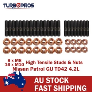 Colector de escape de alta resistencia, kit de pernos EGR y turbo para Nissan Patrol GU TD42 4,2 L - Imagen 1 de 9