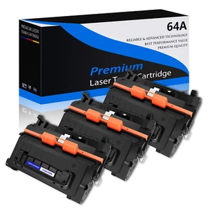 3PK CC364A 64A Black Toner Cartridge Compatible for HP LaserJet P4515x Printers - Picture 1 of 23