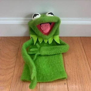 Vintage 1978 Fisher Price Jim Henson Muppets Kermit The Frog Hand Puppet #860 - Picture 1 of 11
