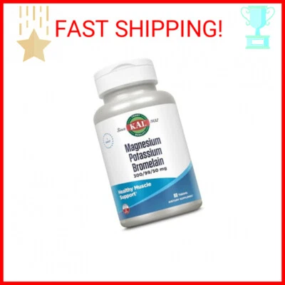 KAL Magnesio Bromelina Potasio, Complejo Magnesio para Huesos, Salud del Corazón, Mus Foto 1 de 2