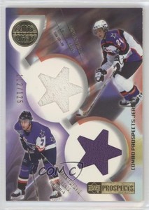 2001 CHL Prospects Game Used Edition Combo Jerseys Mark Popovic Duncan Milroy