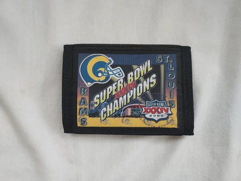 St. Louis Rams Super Bowl Champions 2000 Trifold Wallet Nylon Cover