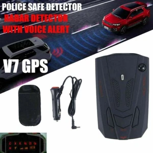 Car 16 Band Laser Radar Detector GPS Camera 360 Anti-Police Voice Alert Speed V7 - Picture 1 of 15