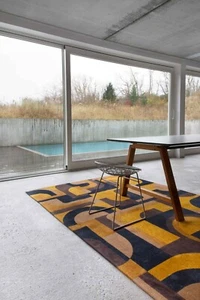 9210 YELLOW MEYER Nuance Module collection - High Quality Modern Abstract Rugs - Picture 1 of 9