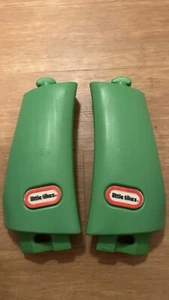VINTAGE Little Tikes Cozy DINOSAUR Coupe - REAR LEFT RIGHT ROOF PILLARS GREEN - Picture 1 of 4