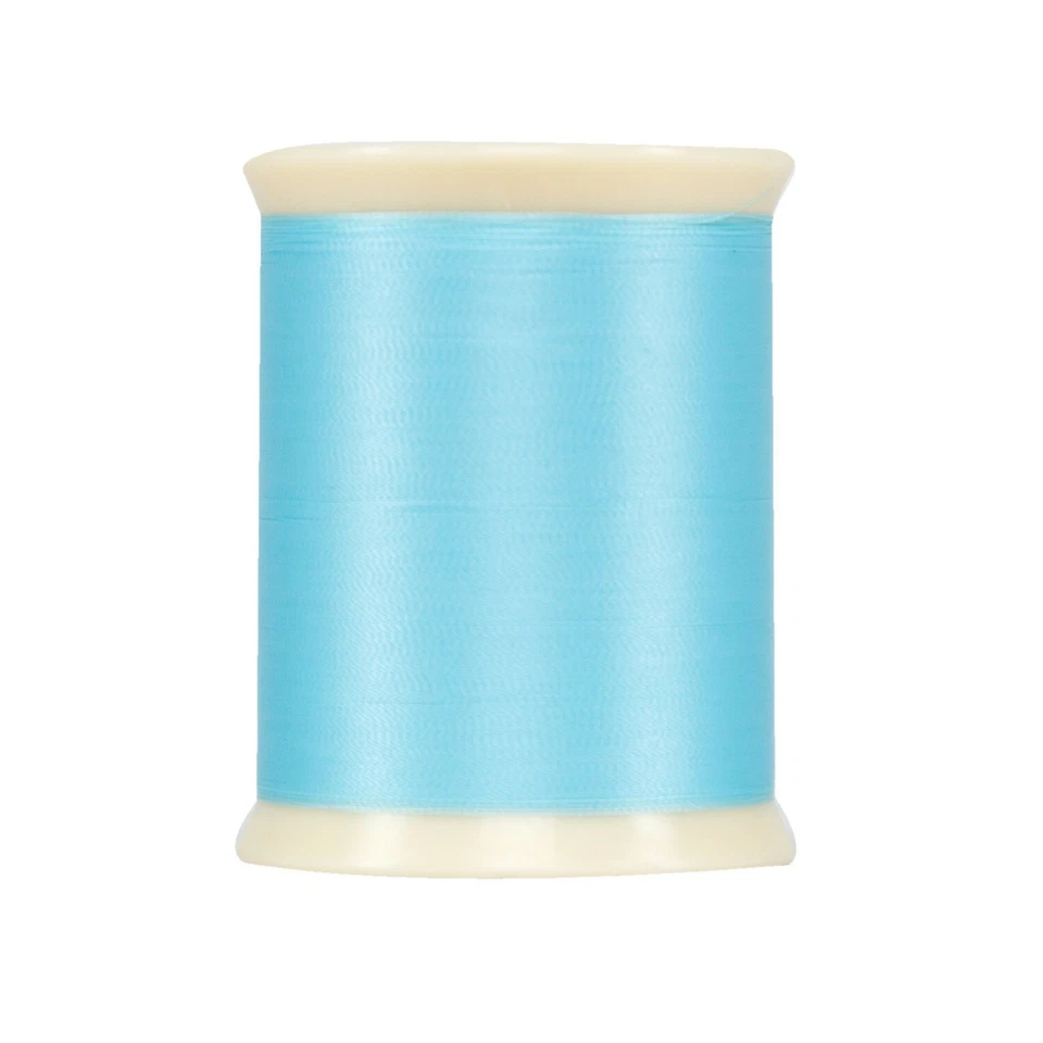 Microquilter 100wt Polyester by Superior Threads-800 yds-Light Turquoise (#7022) - Image 1 of 1