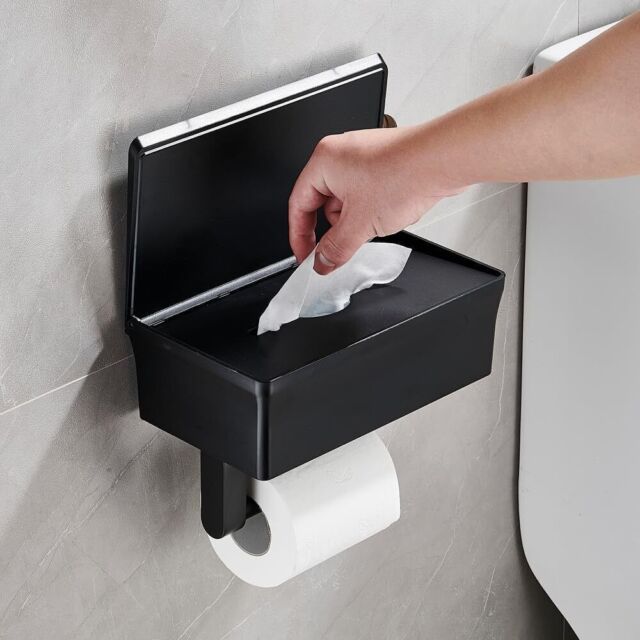 Axbima self adhesive paper holder - axbima 5 inch 304 stainless steel  tissue paper dispenser - bathroom toilet