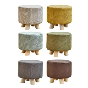 Small Foot Stool Ottoman Stylish Foot Rest for Bedroom Living Room Playroom - Picture 1 of 34