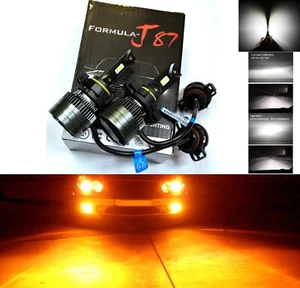 LED Kit G8 100W PS24W 5202 H16 Amber Two Bulbs Fog Light Replacement Lamp Stock - Picture 1 of 14