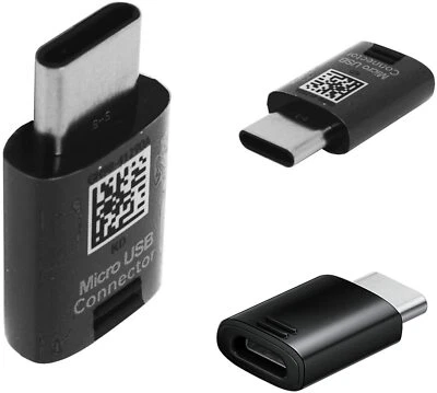 Genuine Samsung Galaxy S8 9 10 NOTE 8 9 Micro USB To Type-C Adapter Converter - Image 1 of 3