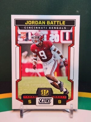 2023 Panini Score Rookie #386 Jordan Battle (RC) - Alabama Crimson Tide  - Image 1 of 2