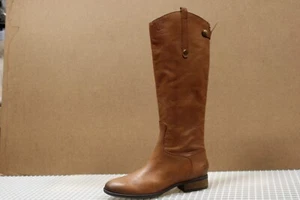 Sam Edelman Women's Penny Leather Tall Calf Boots, Cognac, Size 9.5M - Picture 1 of 7