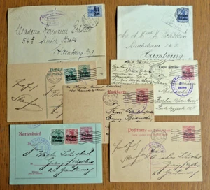 BELGIUM GERMAN OCCUPATION collection WWI Germania stamp covers/postal stationery - Picture 1 of 20