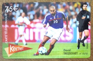 KERTEL FOOTBALL TREZEGUET PREPAID KARTE PREPAID TELEKARTE PHONE CARD - Bild 1 von 2