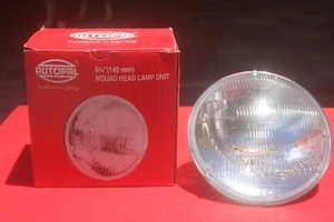 Autopal Round Head Lamp Unit 5 3/4” 146mm HL 104 H1 12Volt - Picture 1 of 8